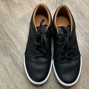 Lacoste Rey Lace Womens Casual Fashion Sport Leather Sneakers size 7 Black